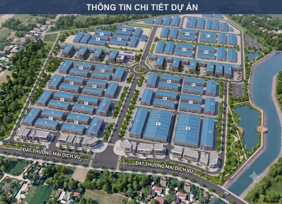 Hình ảnh phối cảnh 3D cụm công nghiệp Bình Minh kiến xương hưng yên